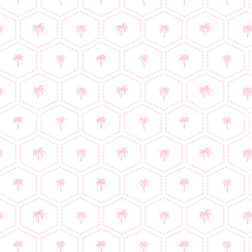 Tropisch stitch - Blush Pink