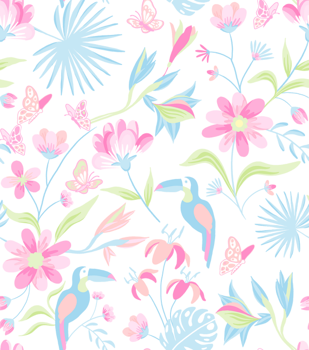 Toucan Garden - Pastel Multi