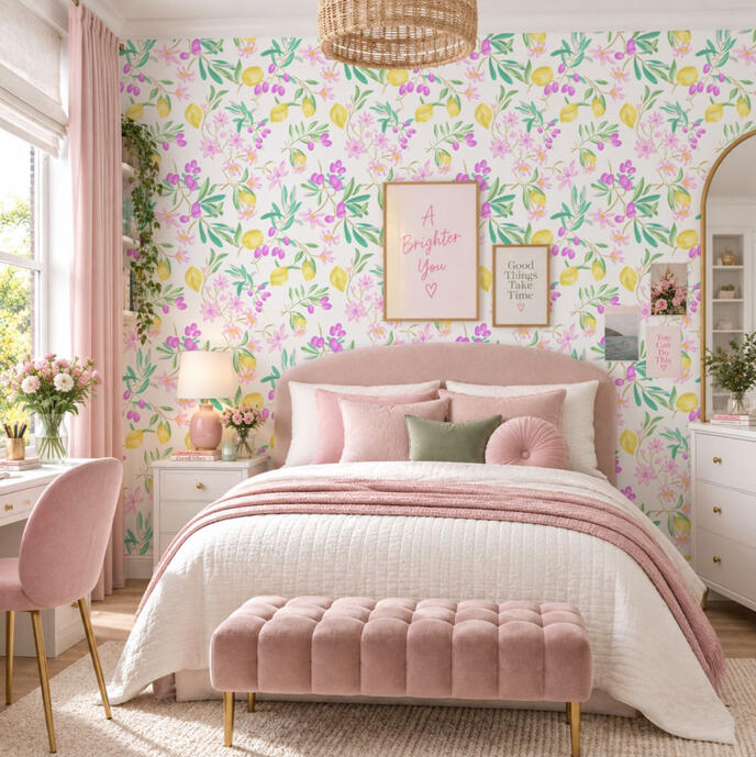 Ft. Tangy flora in Bedroom Wall