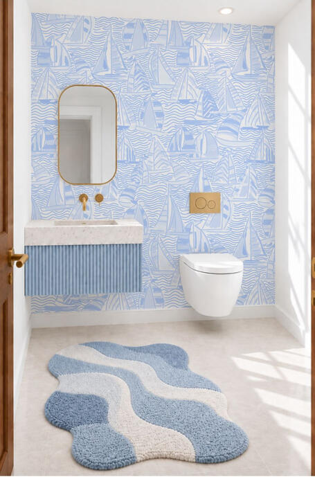 Ft. sink or sank in Bathroom Wall