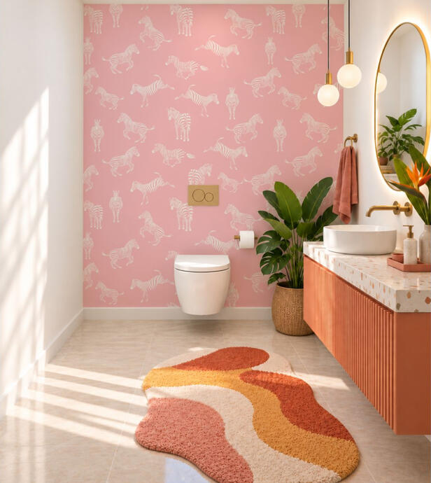 Ft. Safari in Bathroom Wall